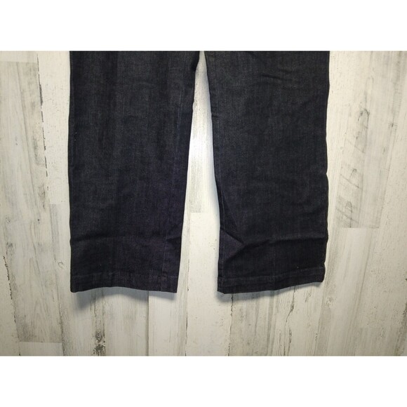 Talbots Women’s Size 12  11" Rise Straight Leg Jeans Dark Wash Stretch EUC - Picture 3 of 5